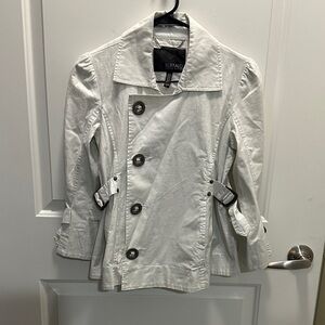 Buffalo David Bitton Women's Light Gray Trench Coat